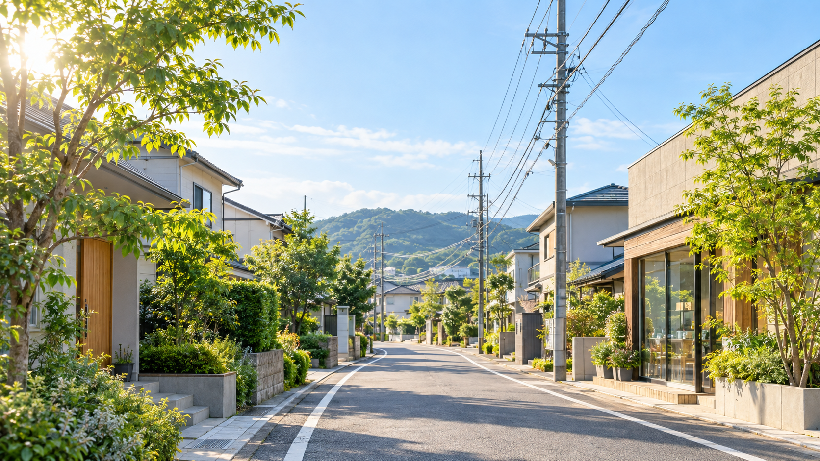住宅街の穏やかな日常