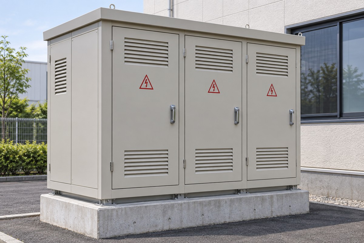 キュービクル式高圧受電設備のAIイメージ